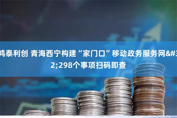 鸿泰利创 青海西宁构建“家门口”移动政务服务网 298个事项扫码即查